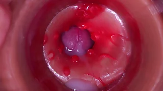 Camera in Vagina&comma; Cervix POV&comma; "Creampie" 4k